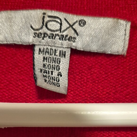 Jax Bold Red Button-Up Cardigan - Picture 3 of 6